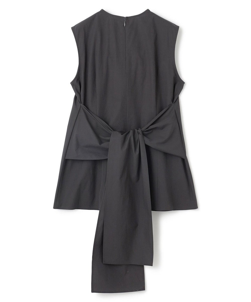 BEIGE， 【洗える・GISELe 6月号掲載】MALLOW / バックリボンコットンノースリーブブラウス 