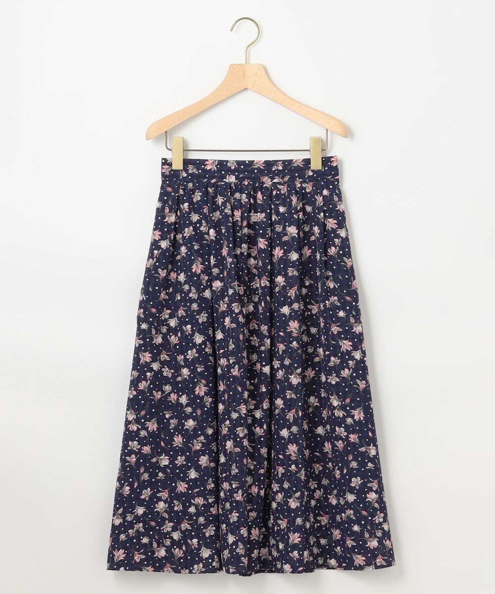 組曲 L フラワードットプリント スカート 