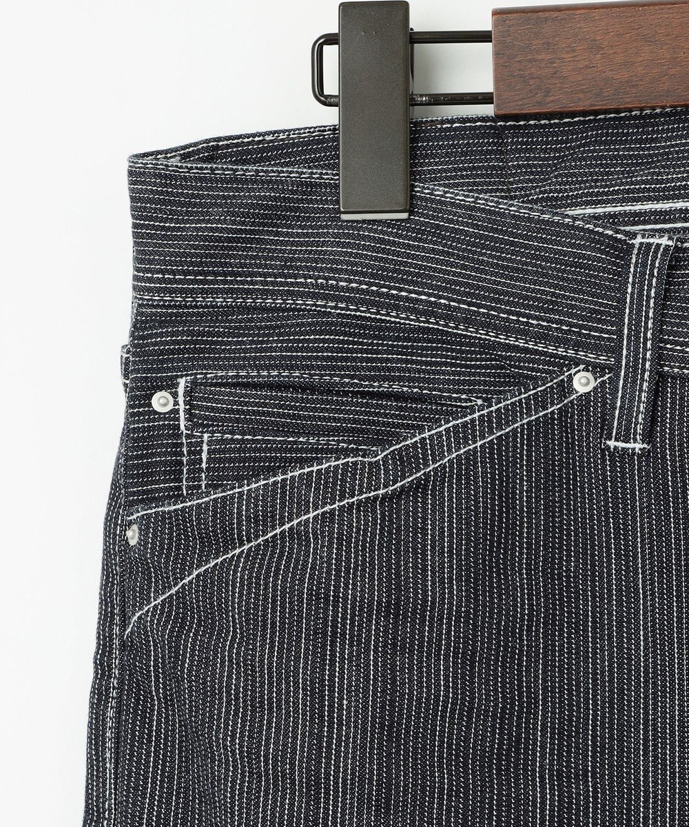 JOSEPH ABBOUD 【サスティナブル】ランダムストライプストレッチデニム 