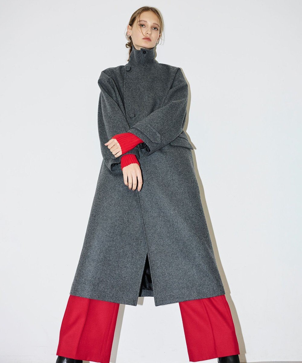 uncrave ライトメルトン ロングチェスターコート 