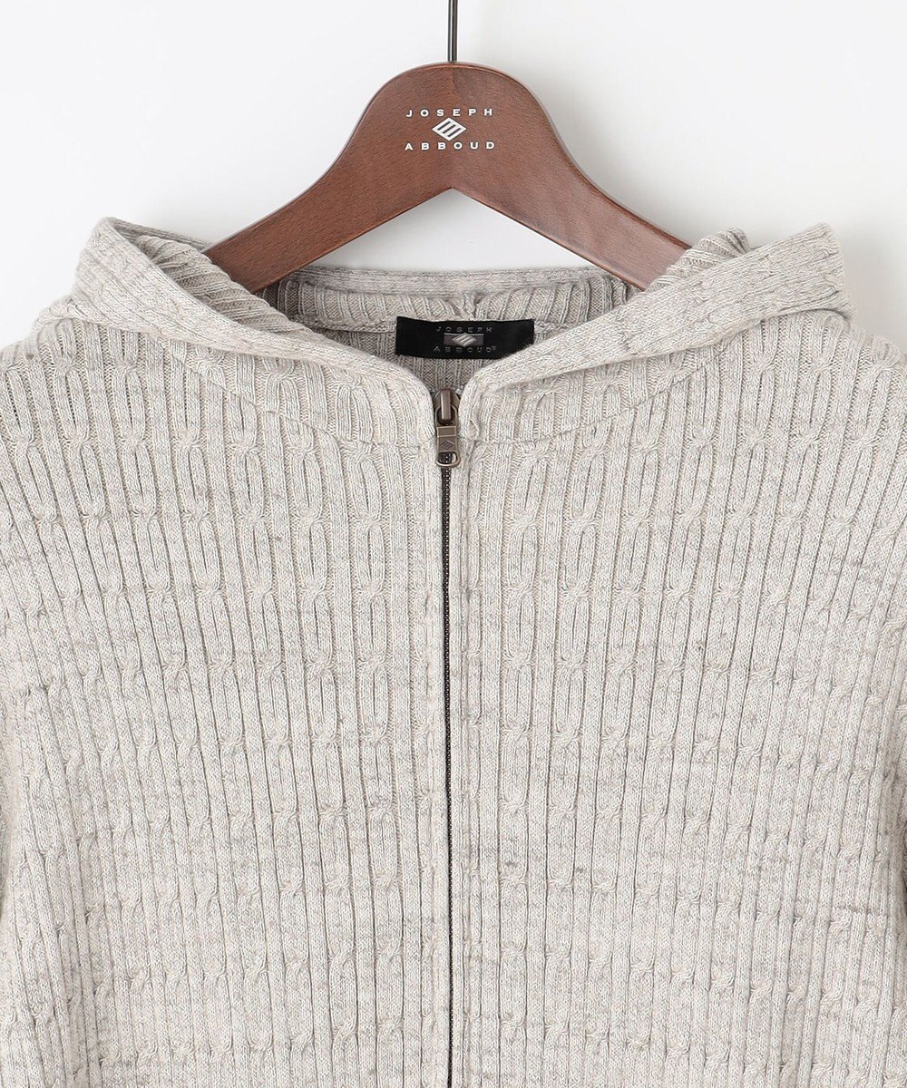 JOSEPH ABBOUD 【キングサイズ・オリジナルオーガニックコットン使用】JOE COTTONニット パーカー 