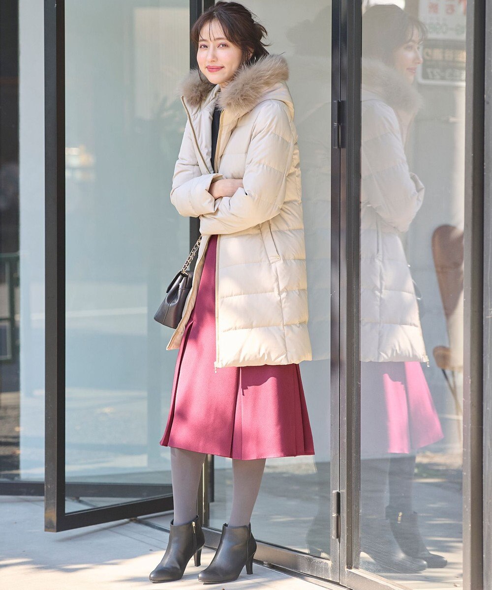 ANY SIS 【撥水】エコファイバーミックス ロング ダウン 