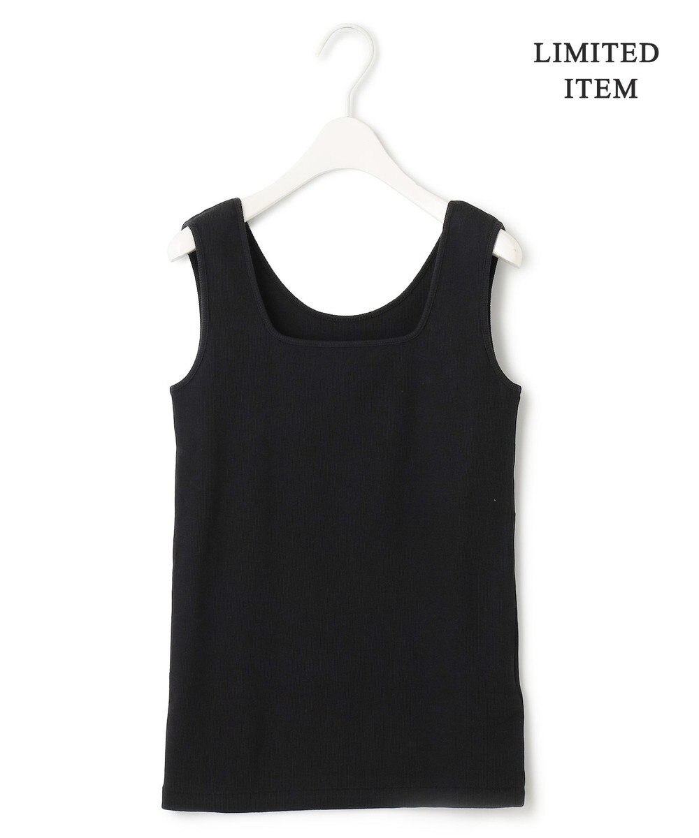 ICB L 【WEB限定・洗える】 ブロードステッチリブ タンクトップ 