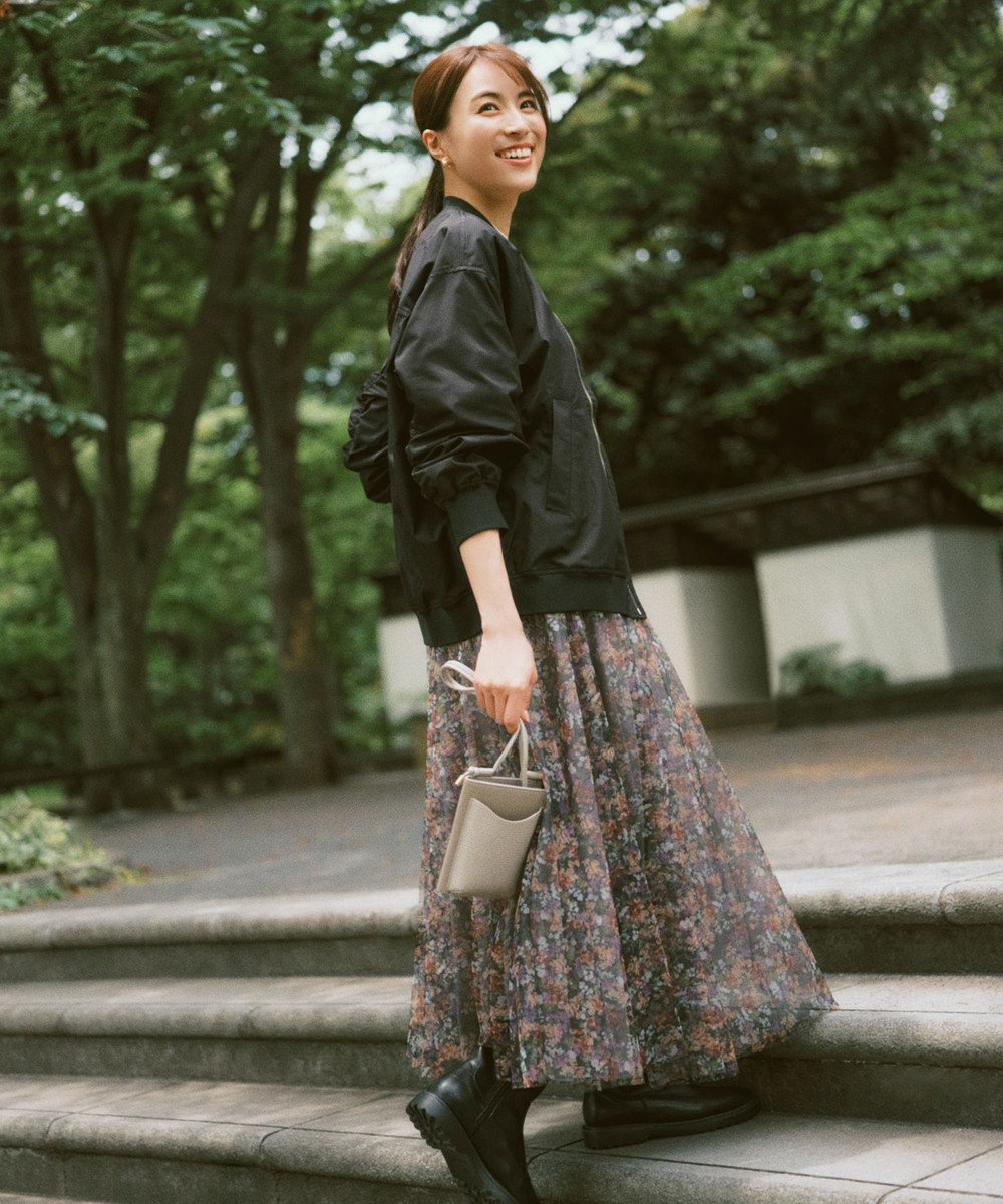 【新品未使用】ONWARD樫山　本革　レザー　スカート　M