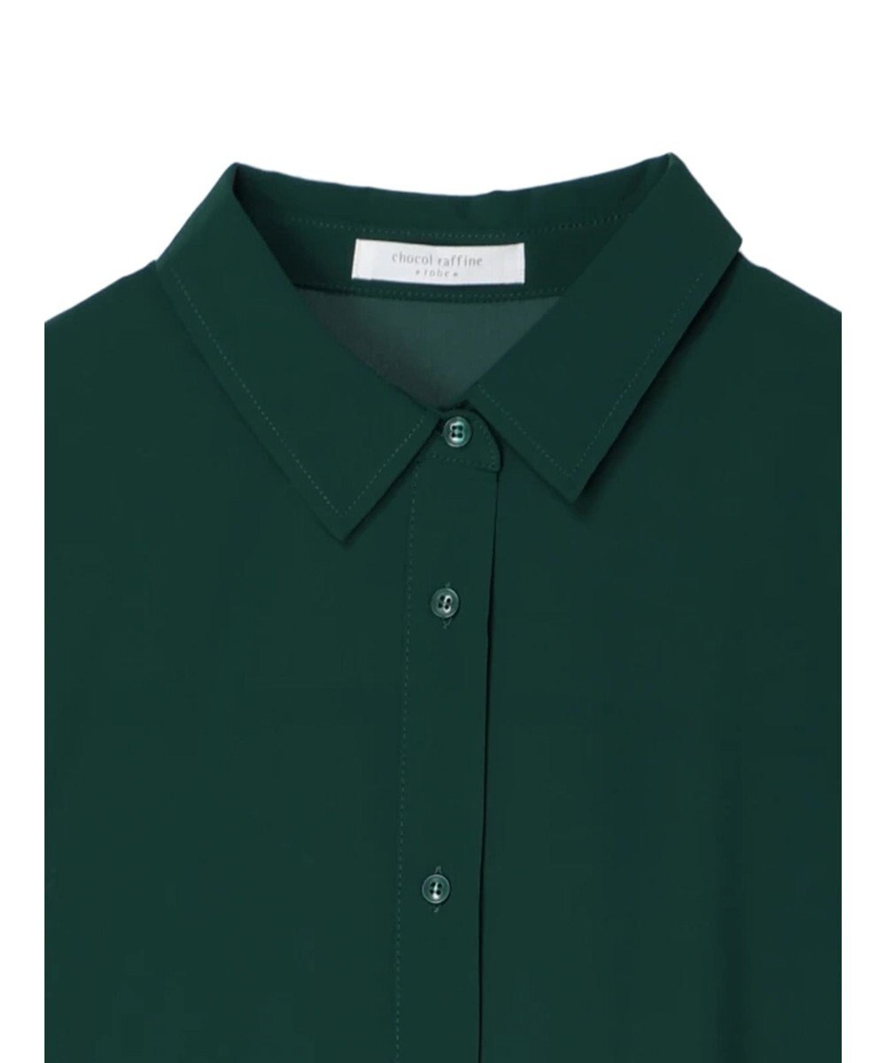 Green Parks ＳＥＴ２点　合皮ベルト＋ミディシャツワンピース 