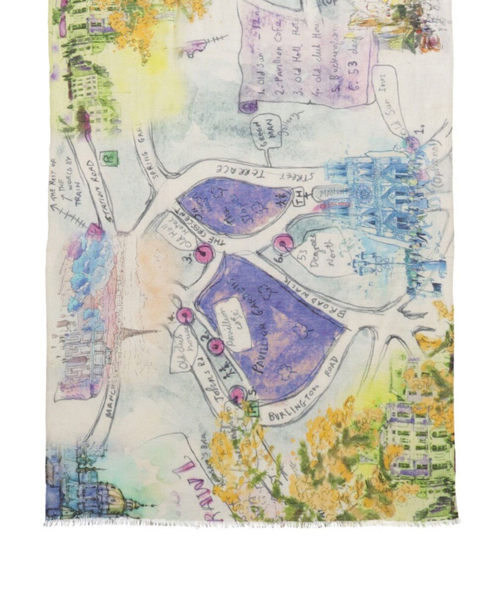 MOONBAT ハナト (Hanato) シルクコットンストール タウンマップ 