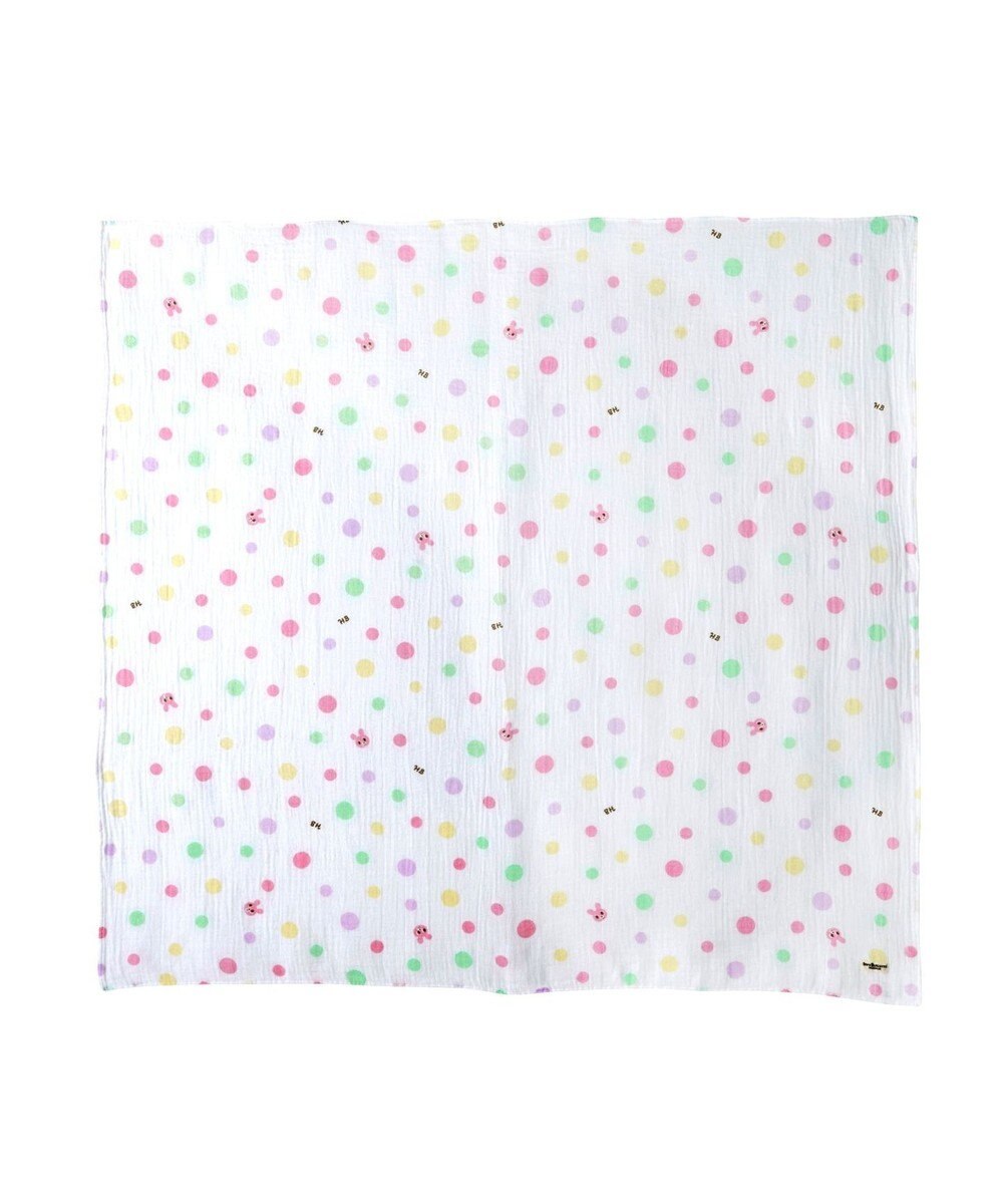 MIKI HOUSE HOT BISCUITS 二重織ガーゼのマルチケット 