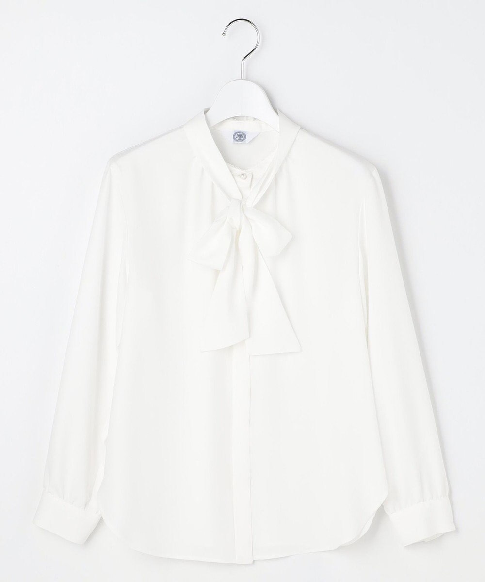 J.PRESS LADIES S ヌーディスバックサテン ブラウス 