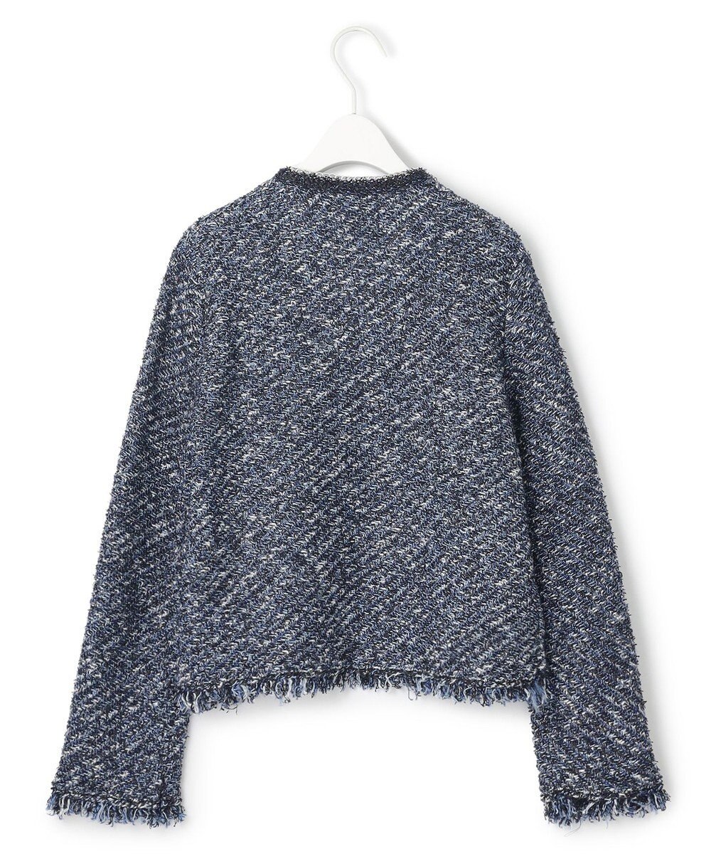 ICB 【ドラマ「続・続・最後から二番目の恋」着用】 デニムライクツィード ニットジャケット 