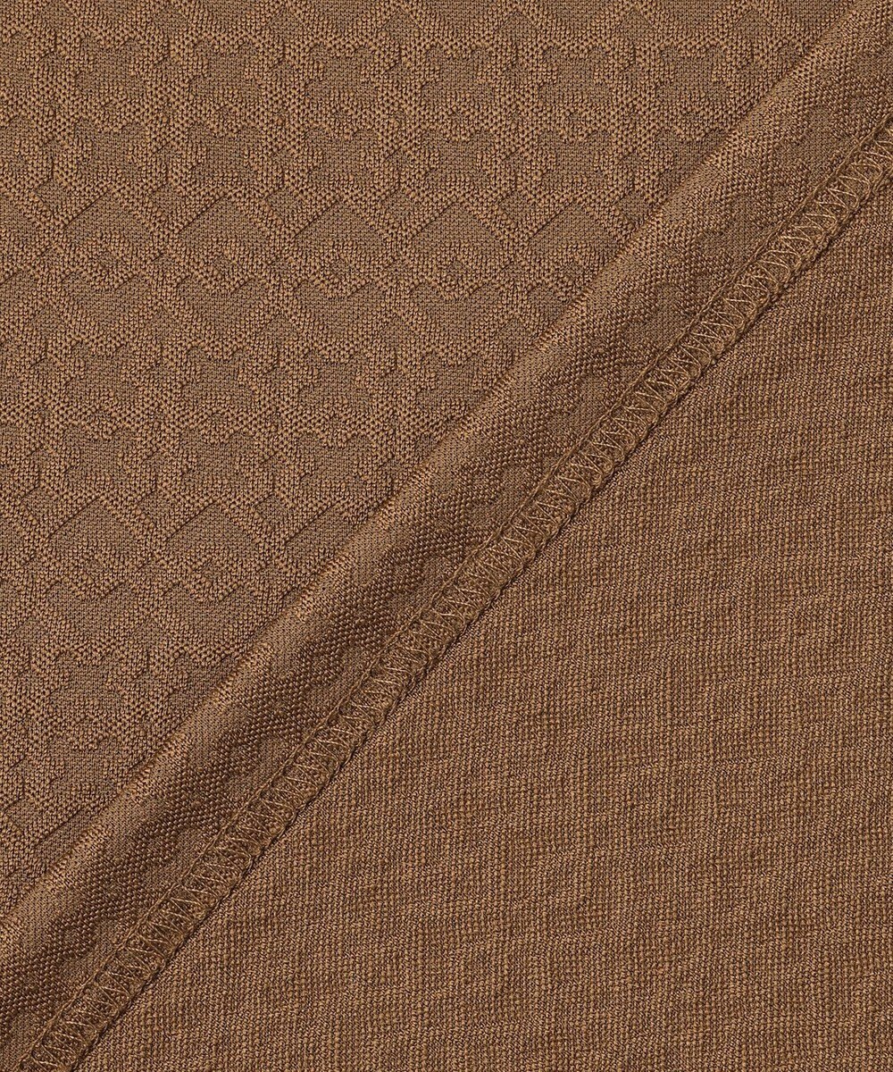 23区GOLF 【MEN】モノグラムジャガード長袖ポロシャツ 