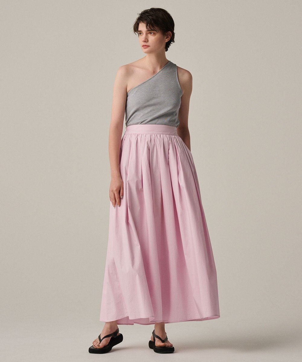 uncrave 【洗濯機洗い可】カラータイプライター フレアスカート（uncrave WHITE） 