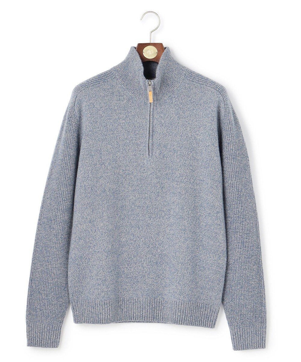 J.PRESS MEN ウール×カシミヤの上質素材【Cash Lamb's Wool】ハーフジップ ニット_25年モデル 