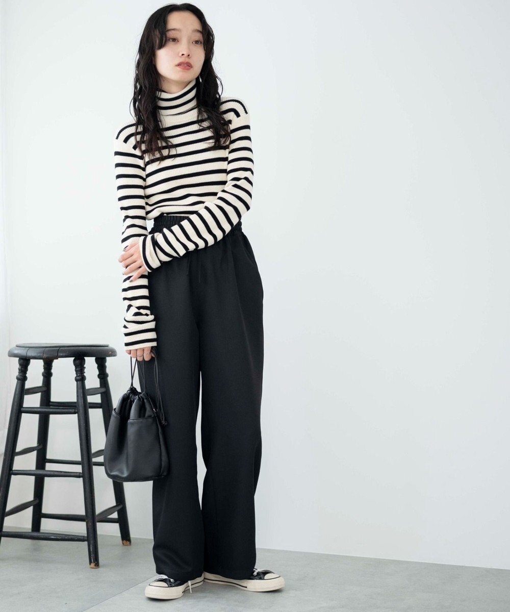 WEGO 【ウエストゴム/手洗い可】カラーイージーパンツ 