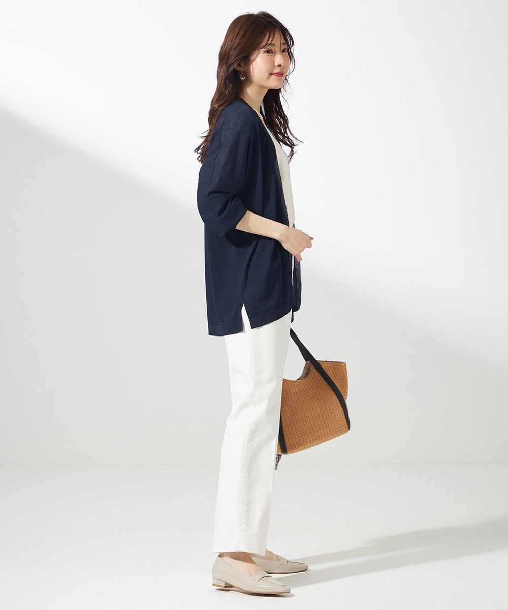 ANY SIS 【接触冷感・UVケア・洗える】着流し カーディガン 