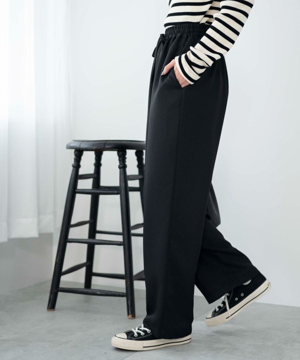 WEGO 【ウエストゴム/手洗い可】カラーイージーパンツ 