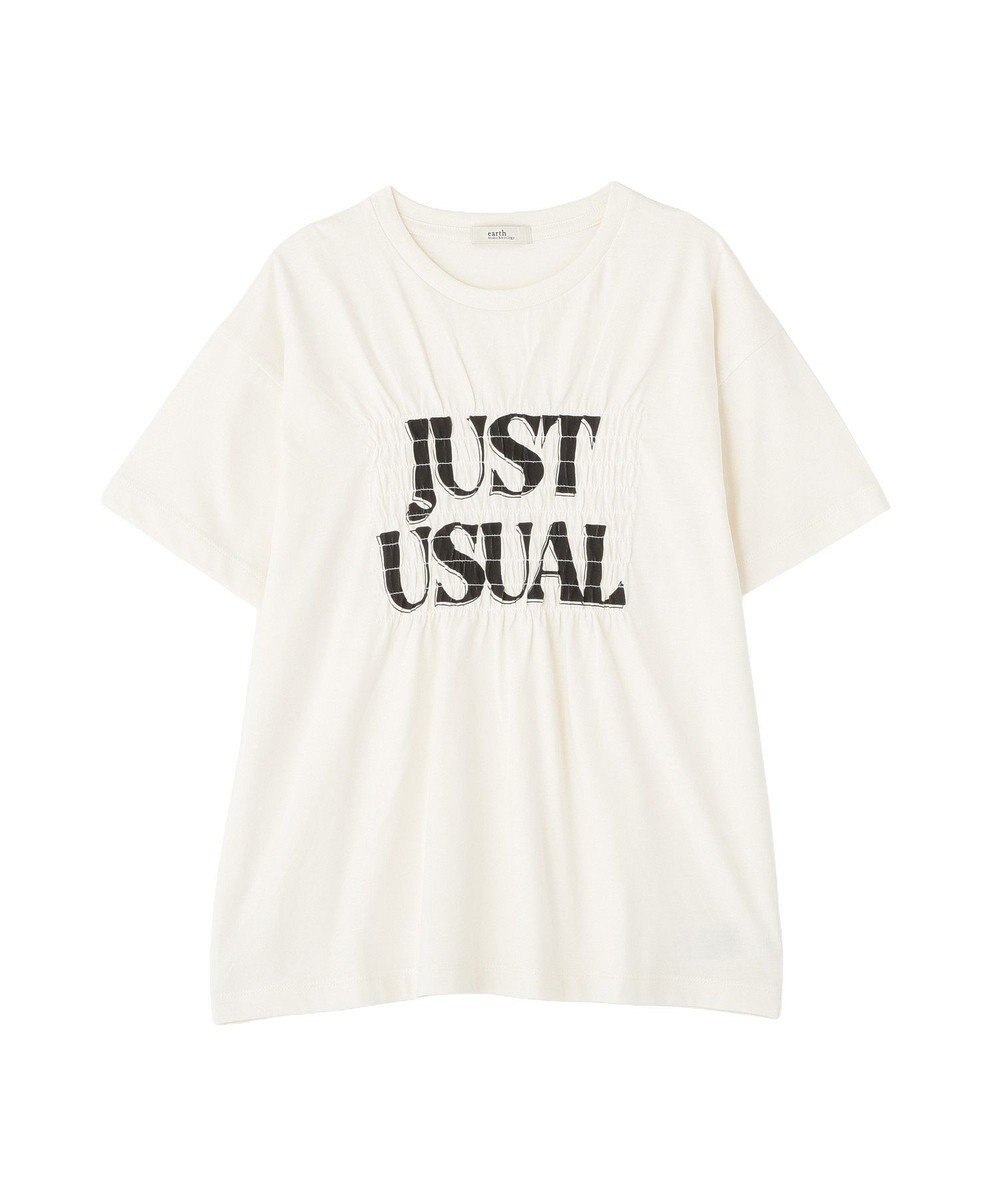 earth music&ecology シャーリングロゴTシャツ 