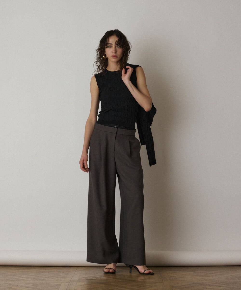 GRACE CONTINENTAL モノグラムニットトップ 