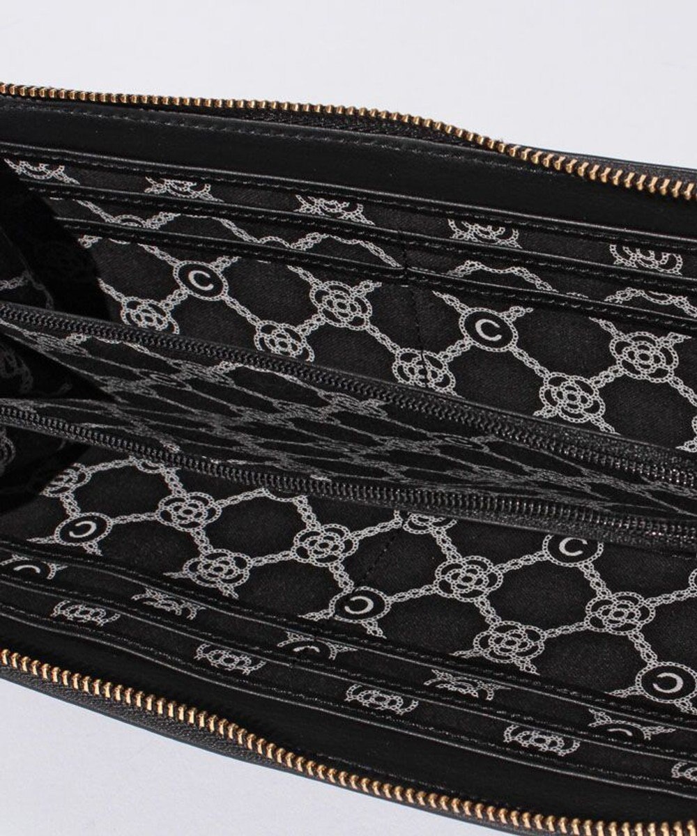 CLATHAS ワッフル　Lファスナー長財布 