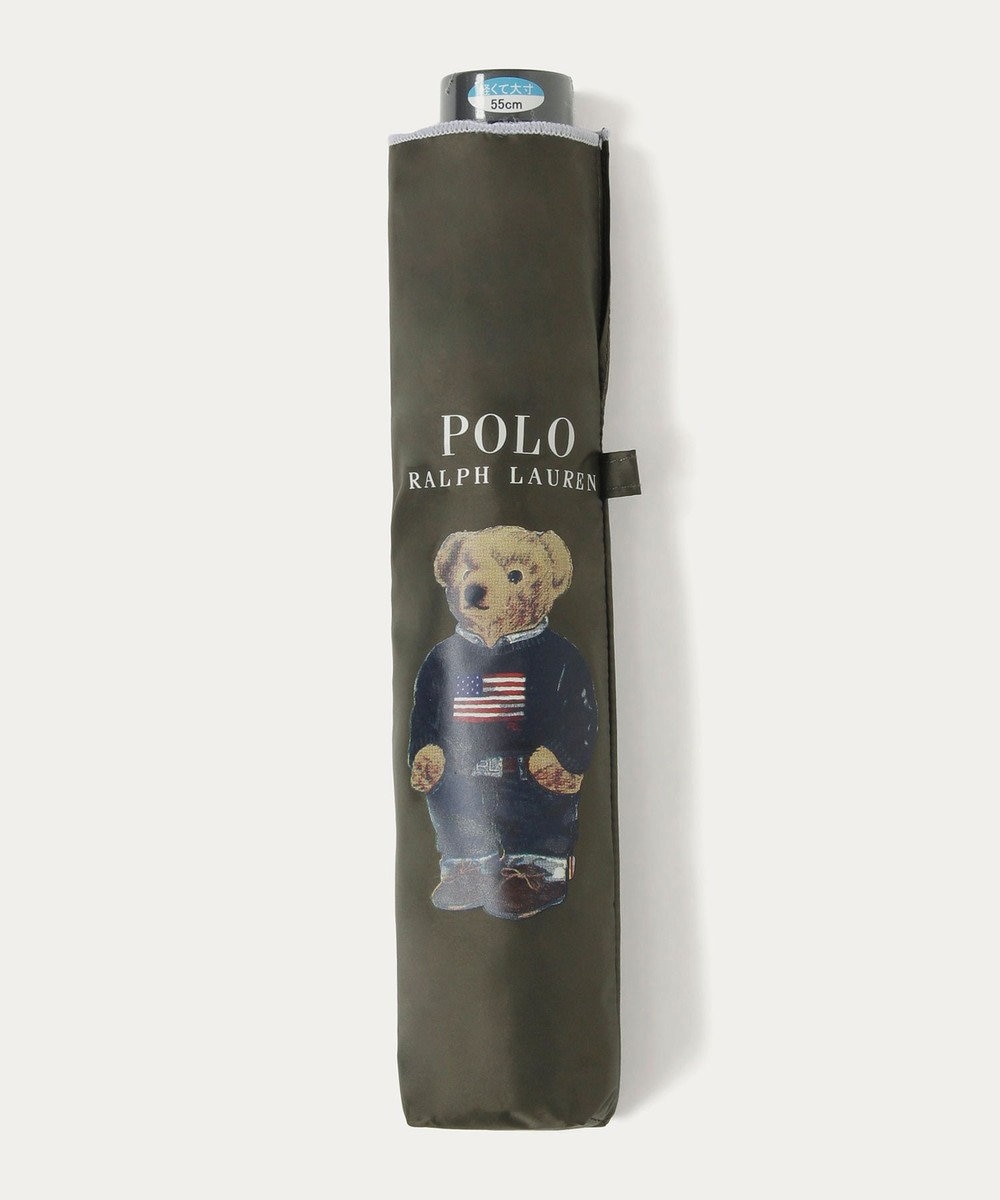 MOONBAT 【遮光率100％/遮熱/UV/軽量】POLO RALPH LAUREN（ポロ ラルフローレン）晴雨兼用日傘  ポロベア 折りたたみ傘 ユニセックス 