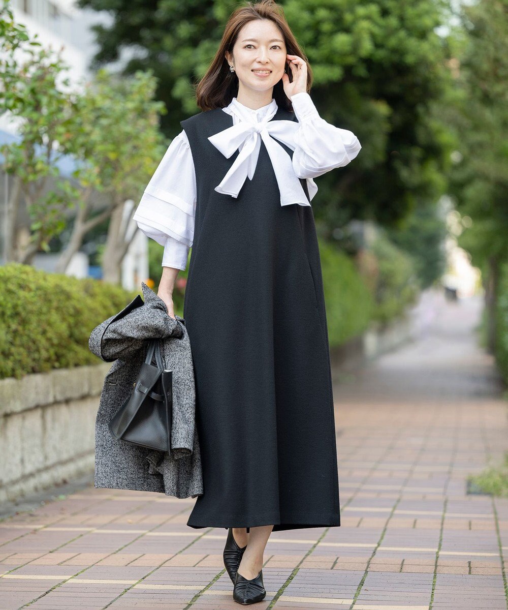 23区 S 【Sサイズ限定】ウールミルドジャージー ジャンパースカート 