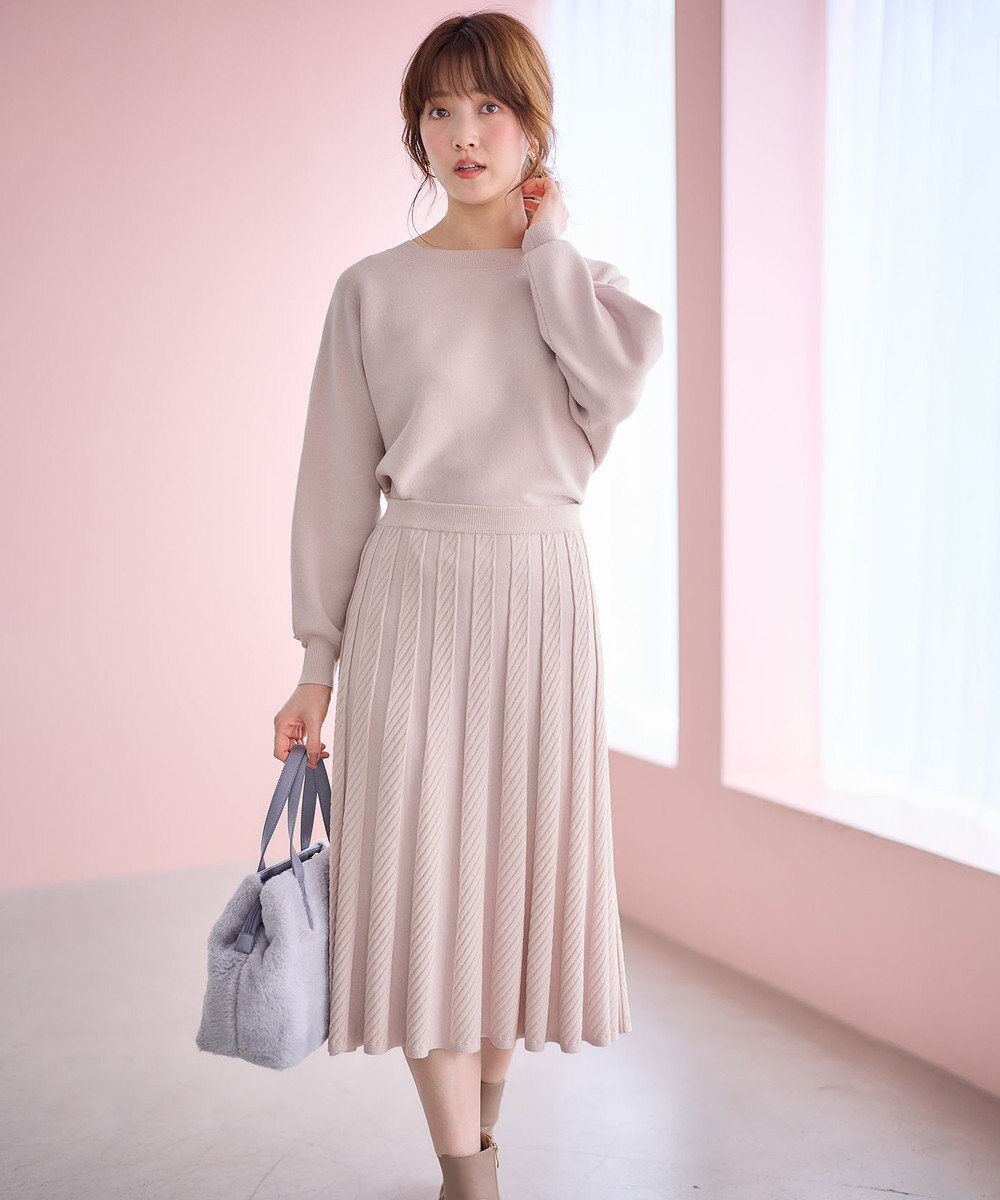 ANY SIS 【2SET】ニットスカート セットアップ 