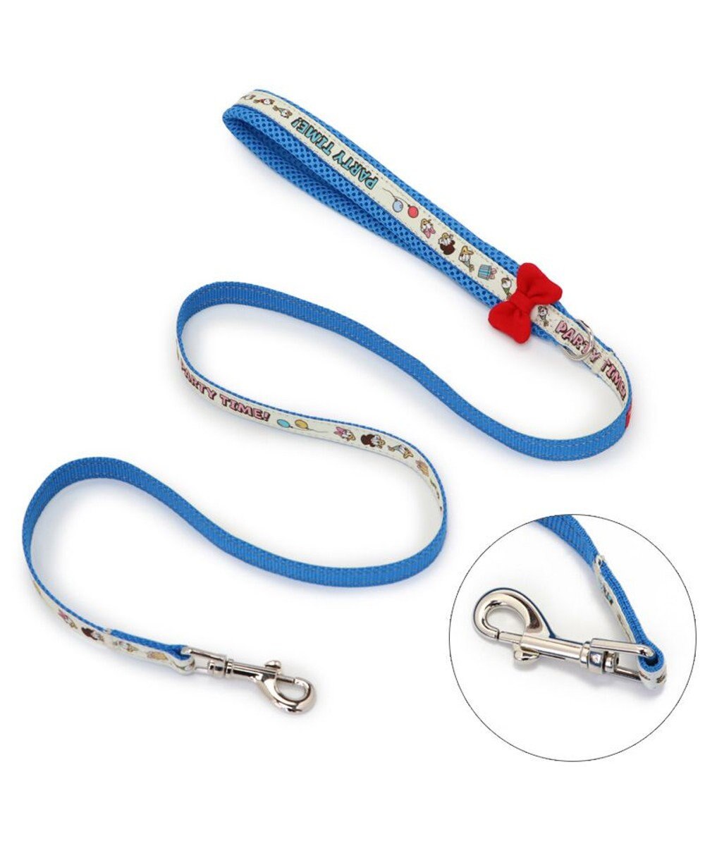 PET PARADISE ディズニー ドナルドダック 90周年 反射 リード ３Ｓ 《パーティー柄》 超小型犬 