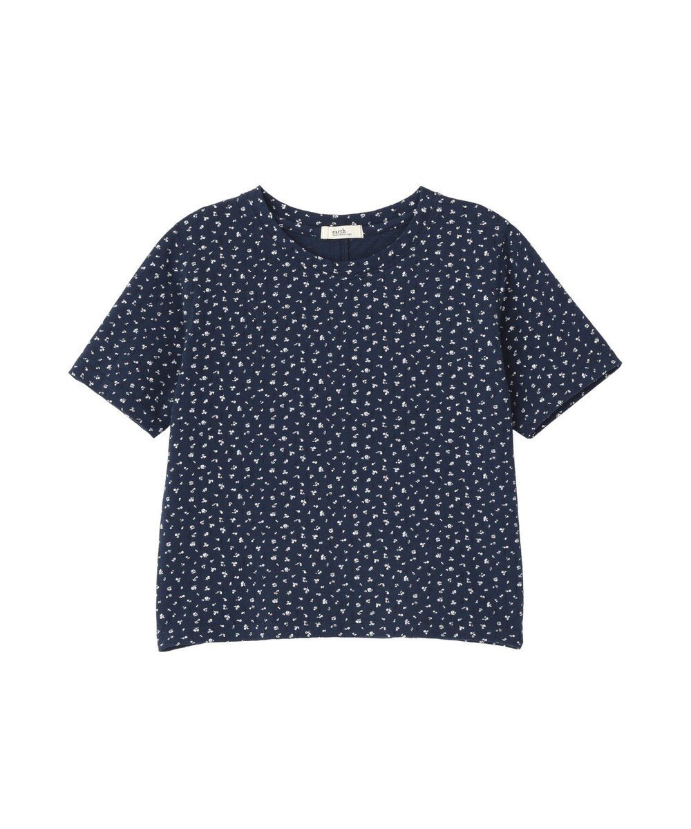 earth music&ecology アイレットミニ裏毛Tシャツ 