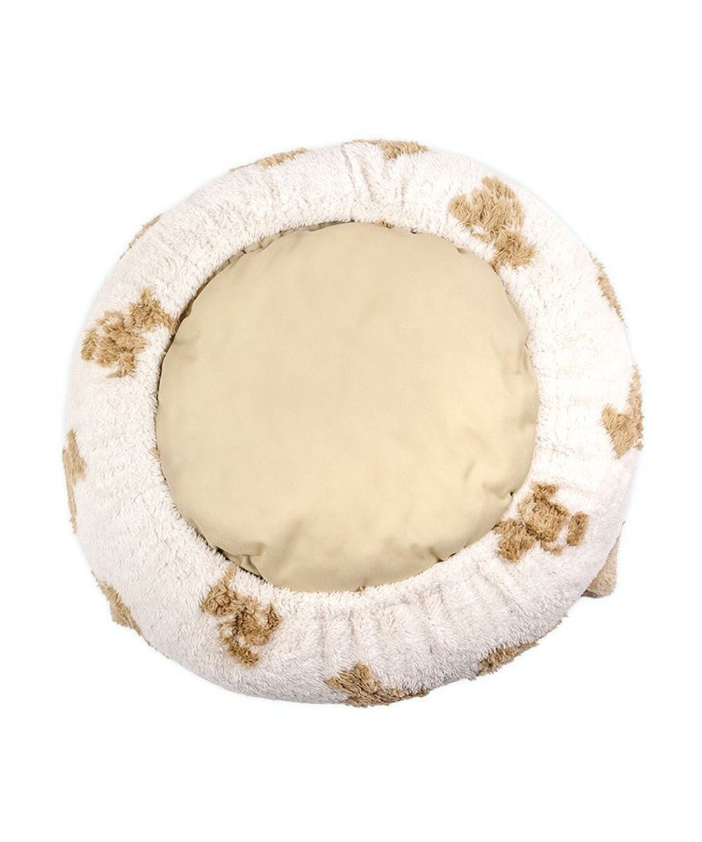 PET PARADISE ペットパラダイス くまちゃん織り 遠赤外線 丸型 寝袋  Ｓ 