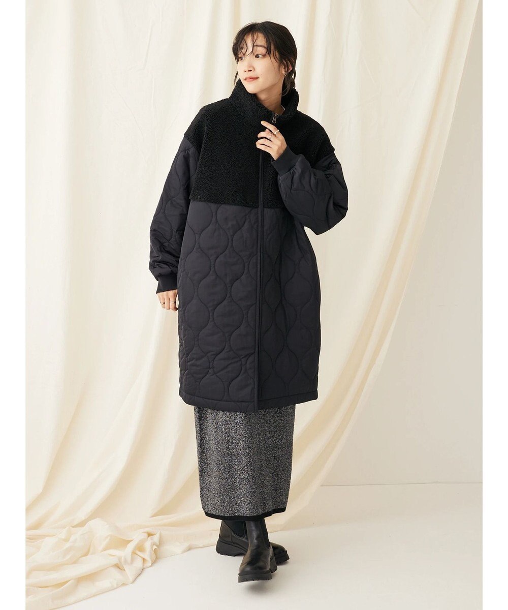 CRAFT STANDARD BOUTIQUE ボア＆キルティングスタンドコート 