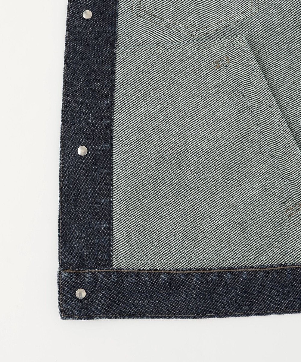 JOSEPH ABBOUD 【軽量/ストレッチ/JAPANファブリック/きれいめ】コーテッドストレッチデニム ジャケット 