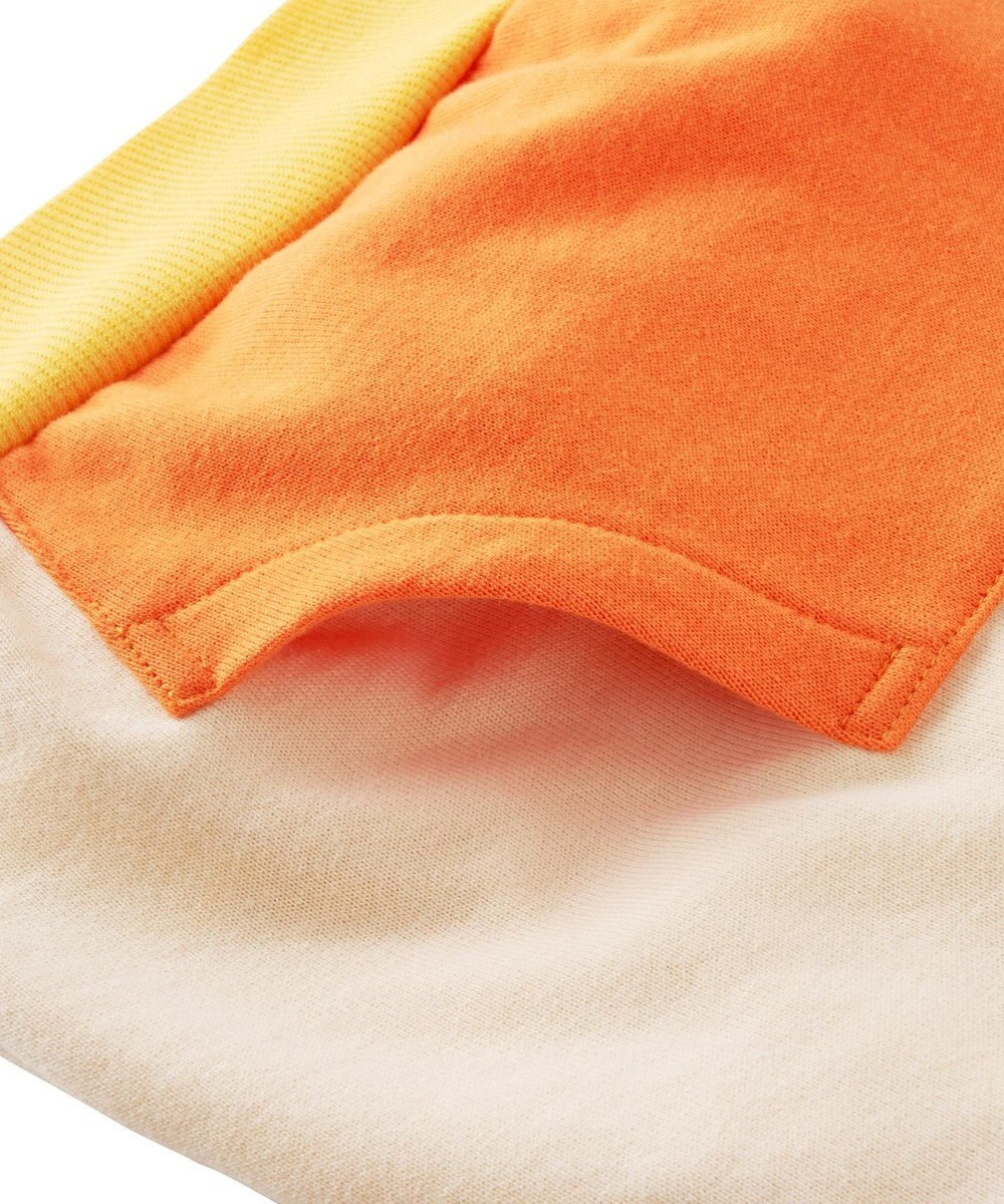 MIKI HOUSE HOT BISCUITS 【80-120cm】 マルチカラー配色切り替え ロゴパーカー 