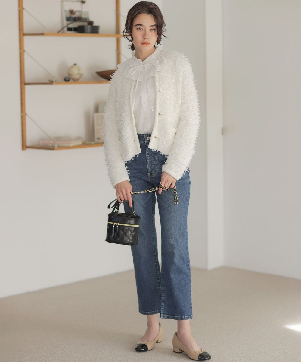 組曲 チュールヤーンファンシーニット ジャケット 