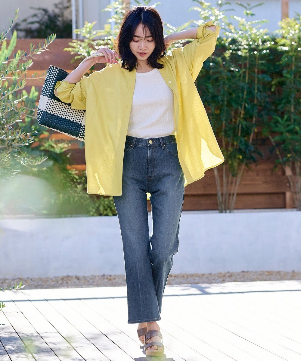 ANY ライトリネンクロスチュニックシャツ 