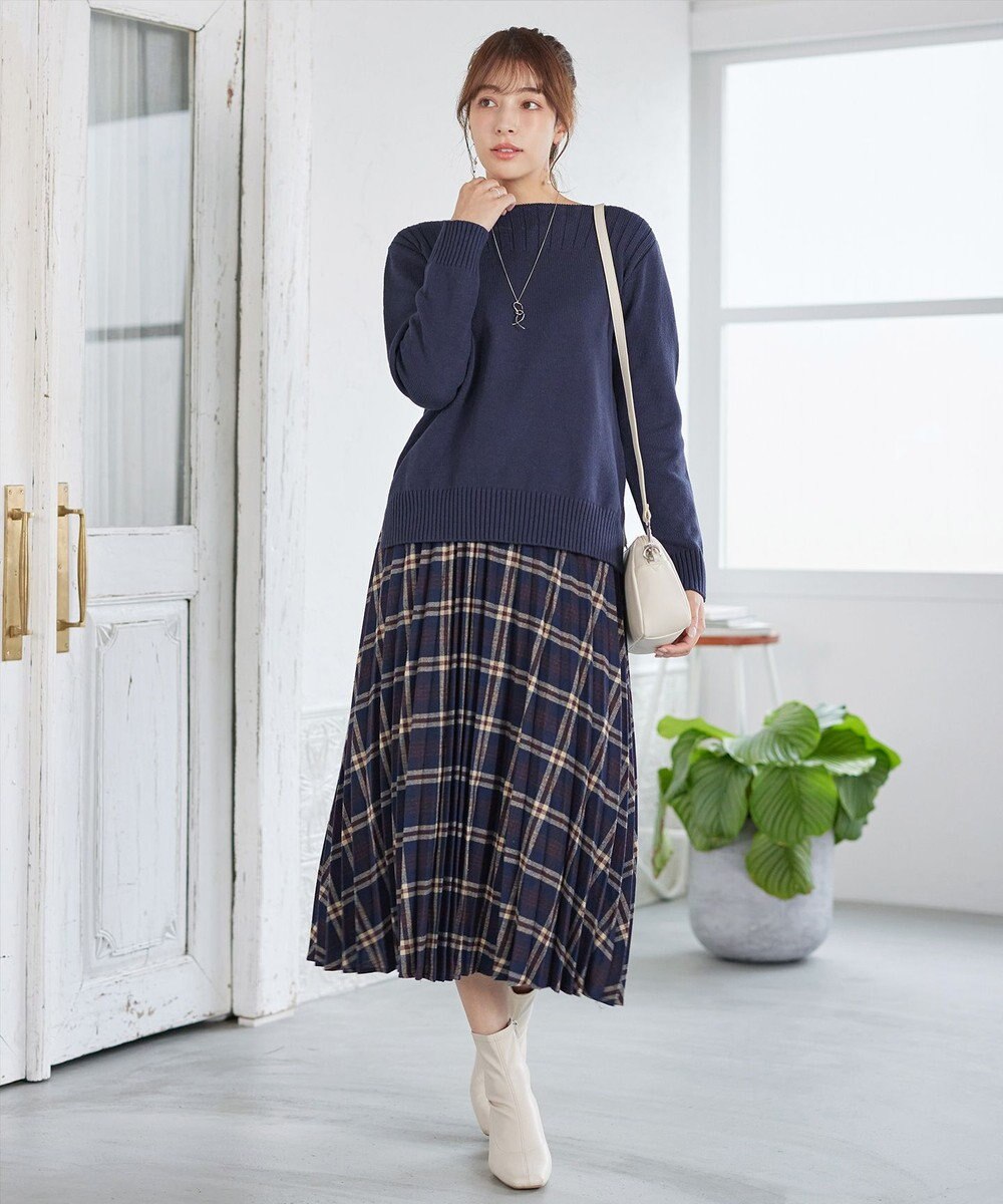 Tiaclasse 【安田美沙子さん着用】チェックプリーツスカート 