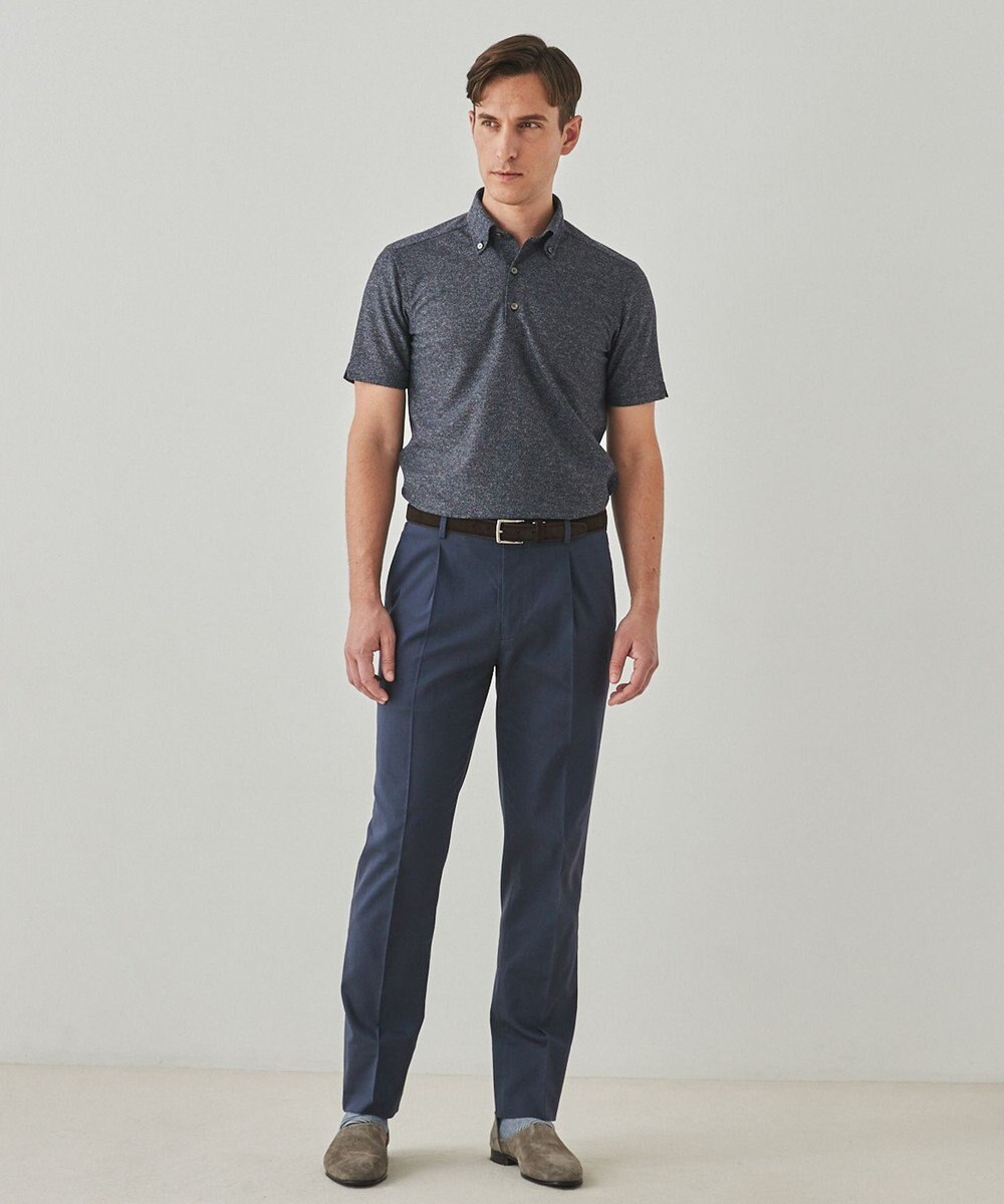 GOTAIRIKU 仕事で着られる綿パン【吸水速乾/ストレッチ/折り目加工】クールマックスコットンパンツ_1タック(25年モデル) 