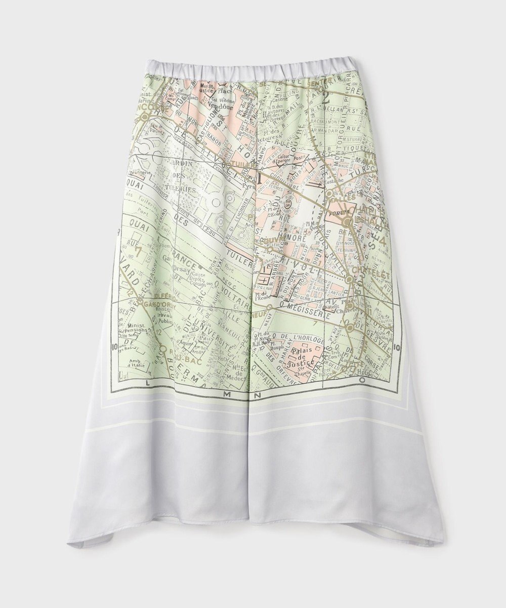 GRACE CONTINENTAL パリスカーフプリントスカート 