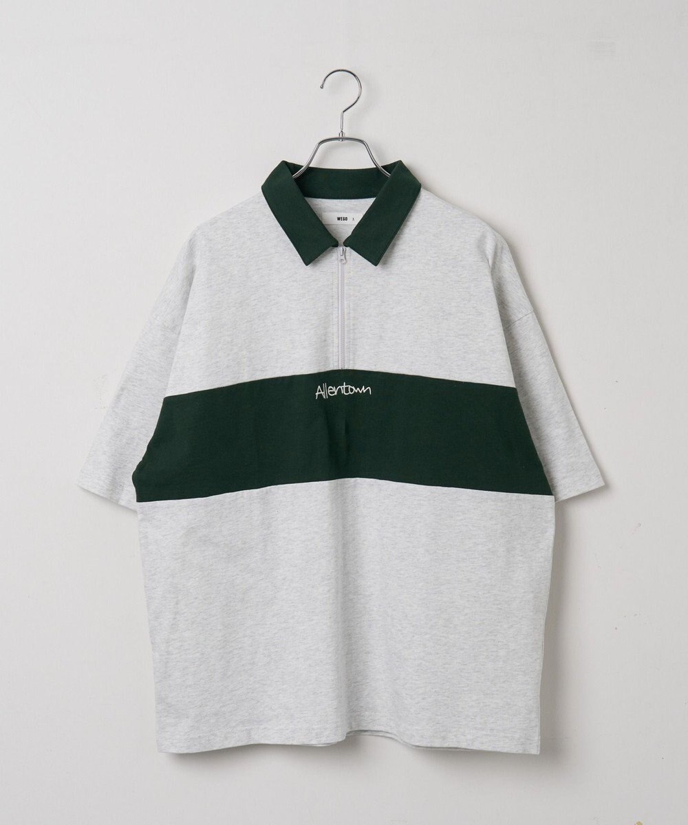 WEGO ワンポイントカラーブロックプルオーバー 