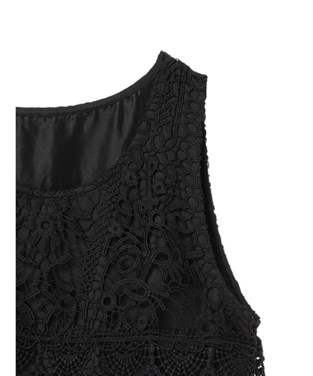 earth music&ecology レースチュールプリーツワンピース 