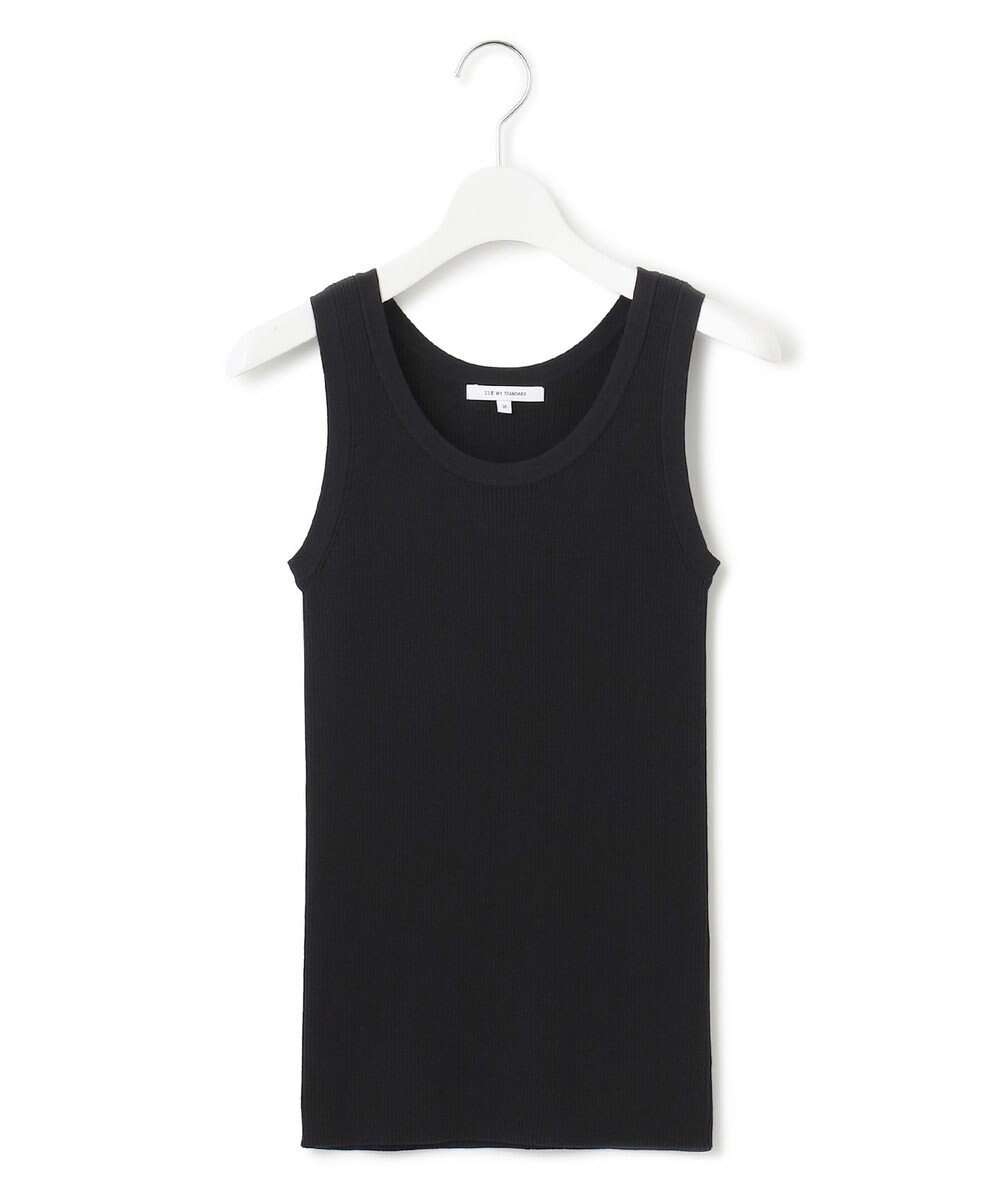 23区 L 【洗える】ニットリブ タンクトップ 