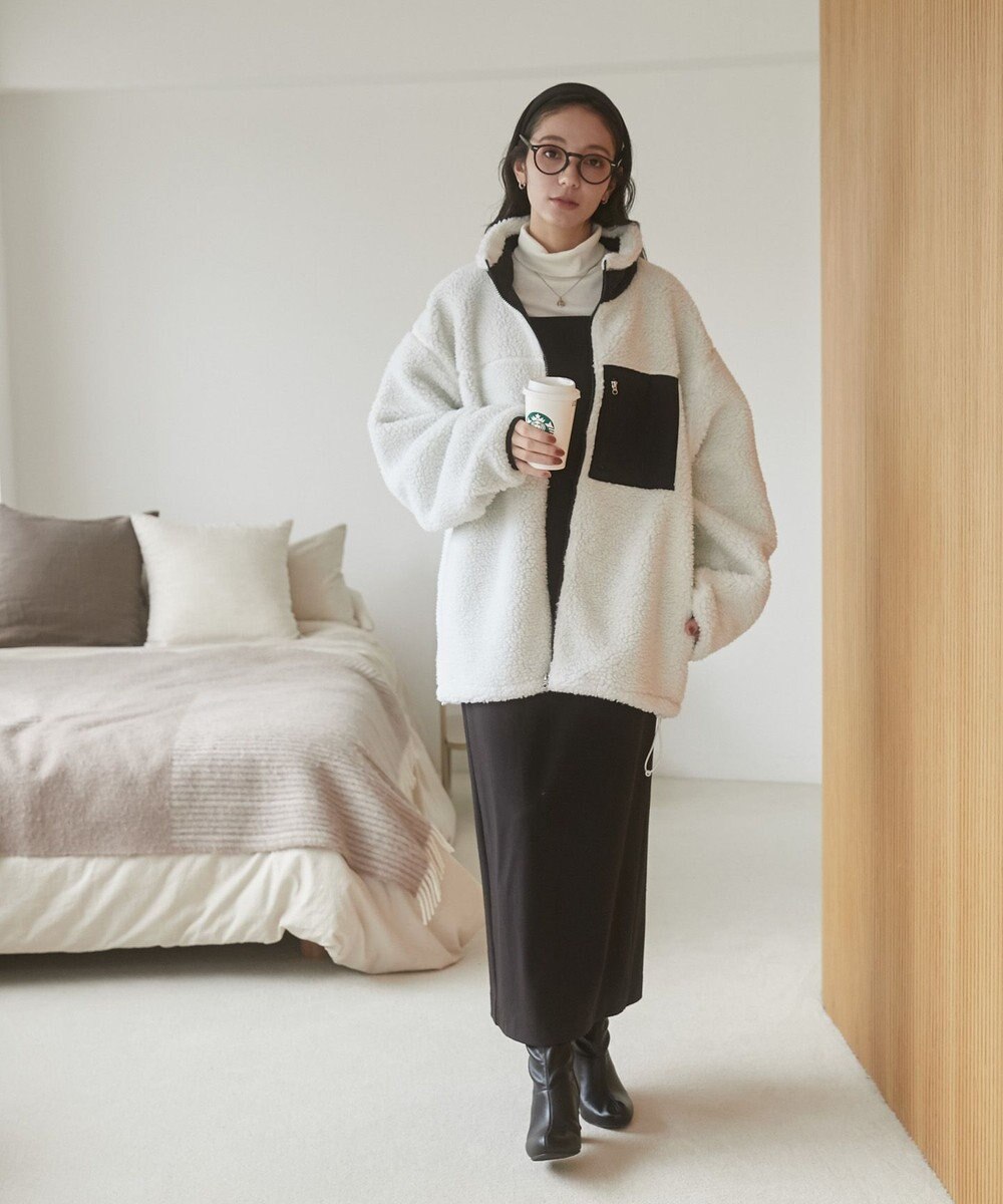 WEGO 【ユニセックス着用ITEM/SMLサイズ展開】ボアブルゾン 