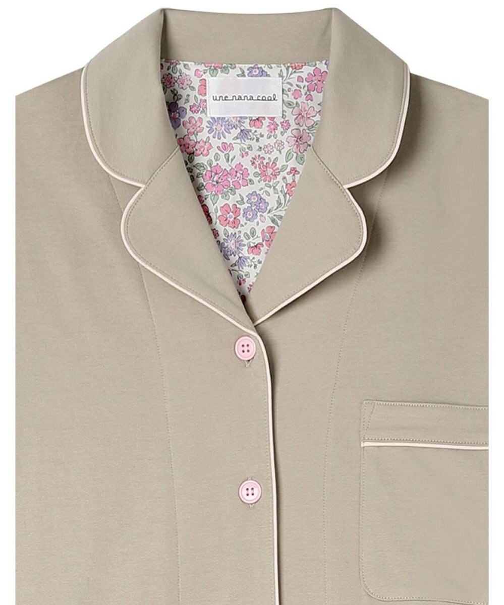 une nana cool 【綿100%】60/2 やわらか天竺 半袖開襟パジャマ MADE WITH LIBERTY FABRIC 