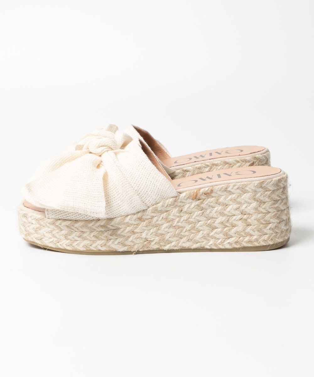 gaimo 【GAIMO/ガイモ】リネンリボン付きジュート厚底サンダル/CELIA-RS 