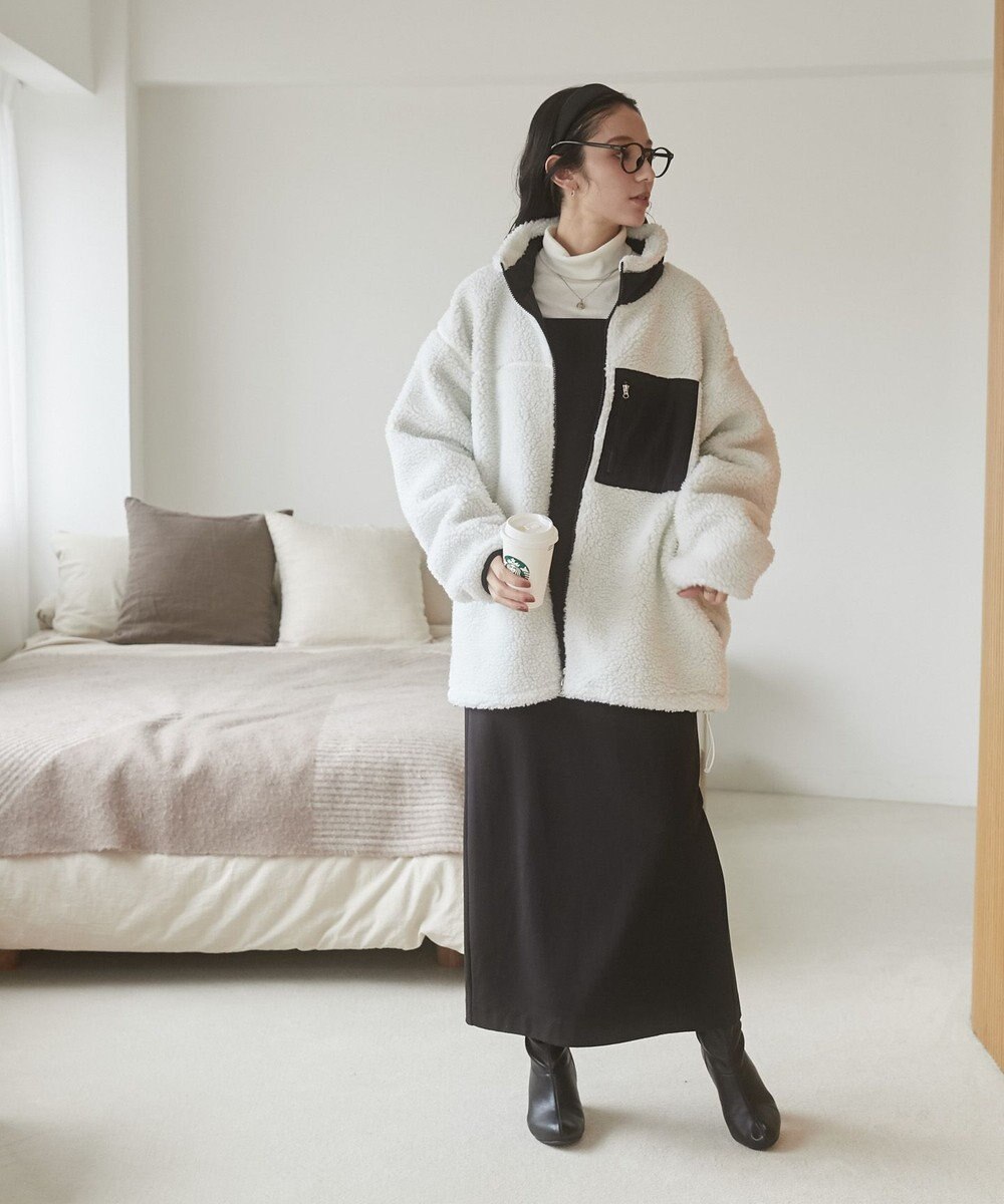 WEGO 【ユニセックス着用ITEM/SMLサイズ展開】ボアブルゾン 