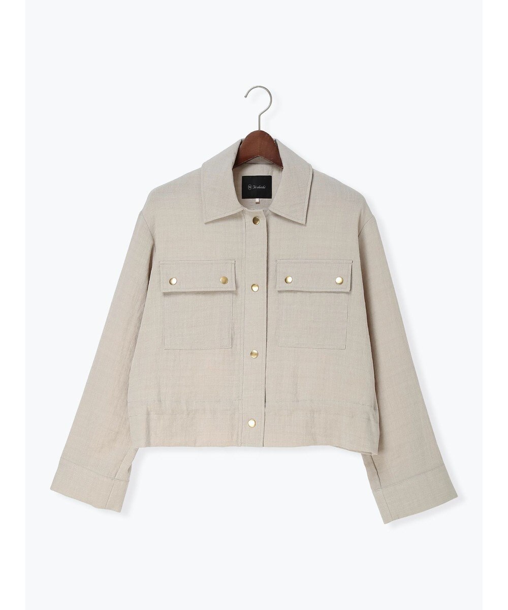 Te chichi リネンライクWポケットジャケット 