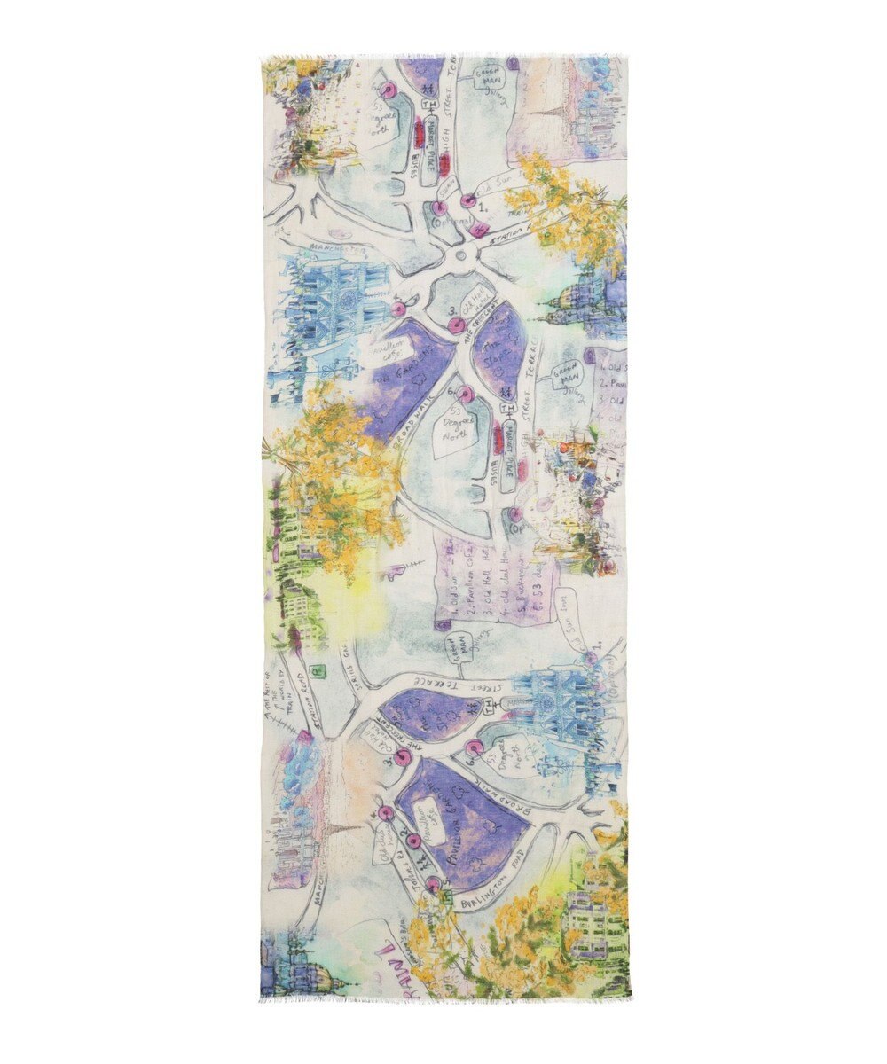 MOONBAT ハナト (Hanato) シルクコットンストール タウンマップ 