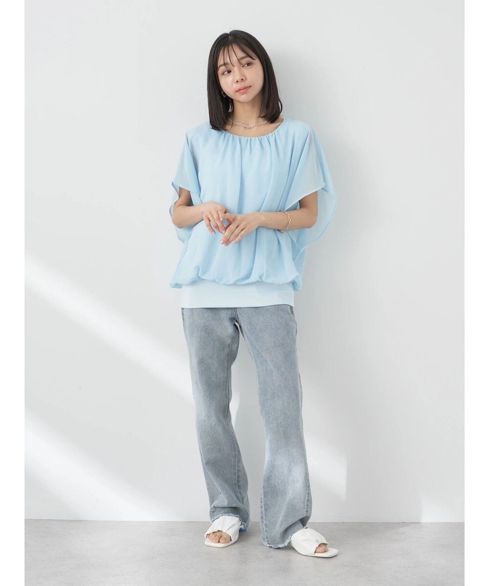 earth music&ecology シアードッキングドルマンブラウス 