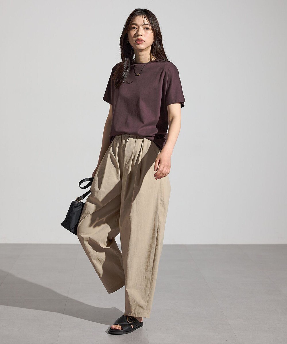 ANY L 【洗濯機可/ウエストゴム】撥水バレルパンツ 