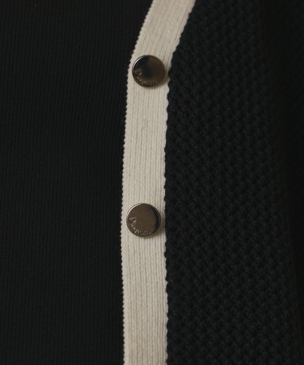 GRACE CONTINENTAL メッシュラインニットカーディガン 