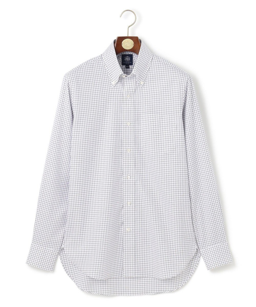 J.PRESS MEN 【PREMIUM PLEATS / 形態安定】スーピマコットンタッタソールチェック シャツ/B.D. 