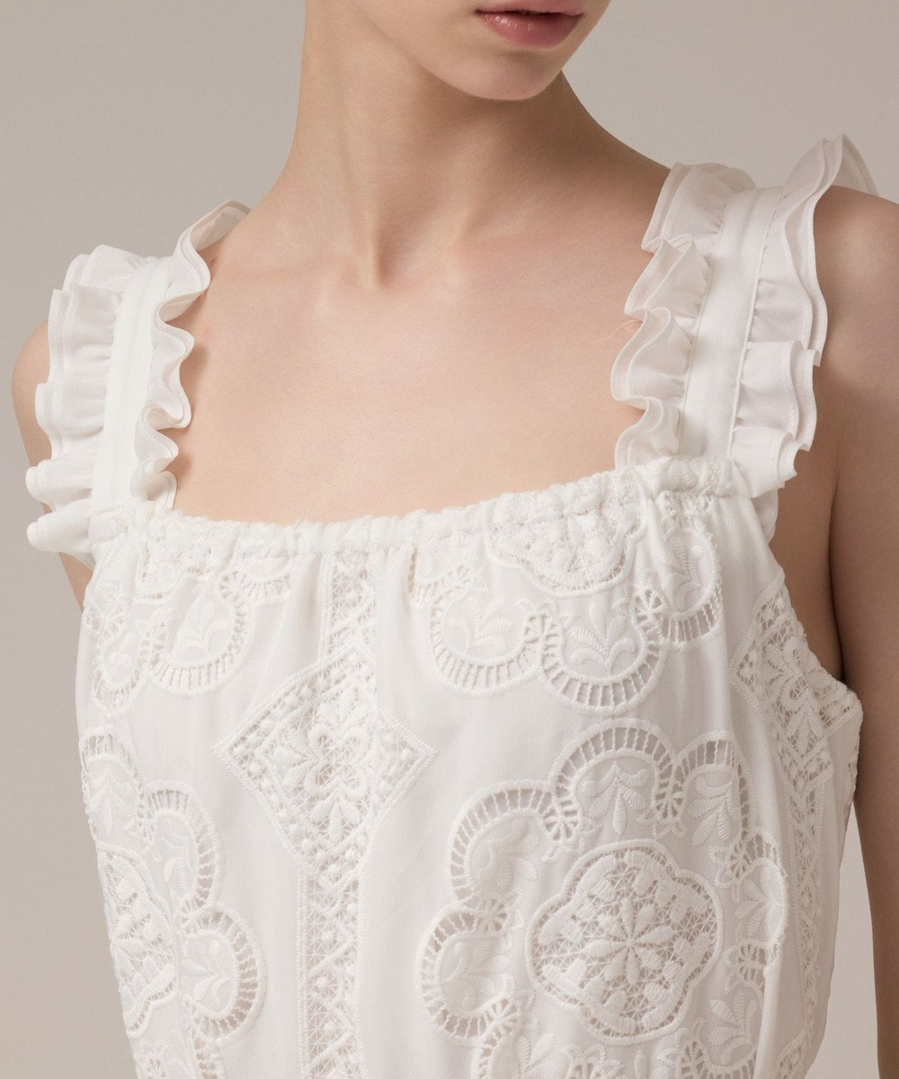 GRACE CONTINENTAL カットワーク刺繍ワンピース 